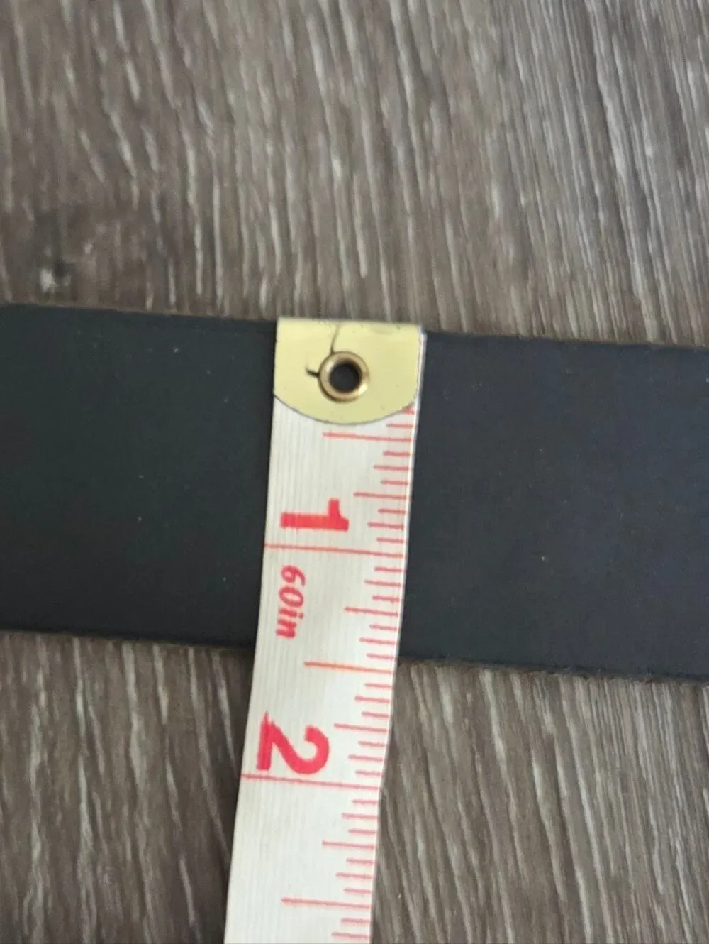 Mossimo Black Leather Belt with Square Metal Buckle Large